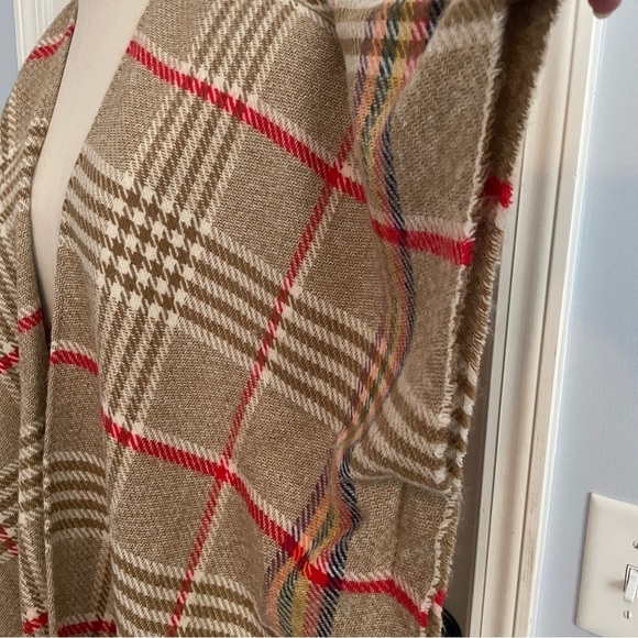 Blanket Poncho Wrap Kimono Top in Plaid ~ Do Everything in Love - Picture 3 of 7